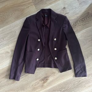 Theory double breasted blazer in purple size 2